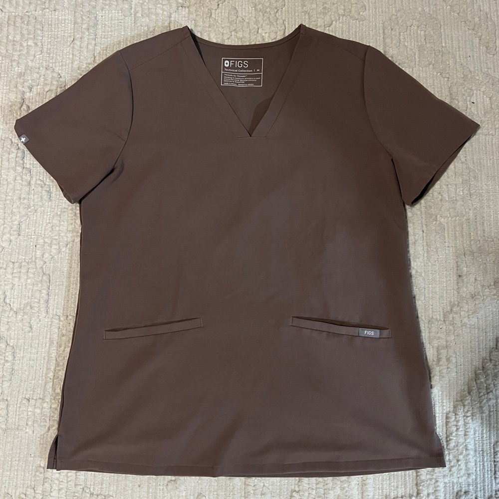 Figs 3 pocket casma mocha scrub top